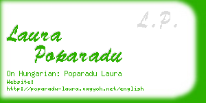 laura poparadu business card